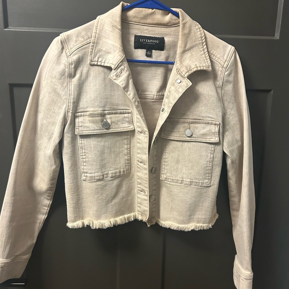Liverpool Beige Jean Jacket